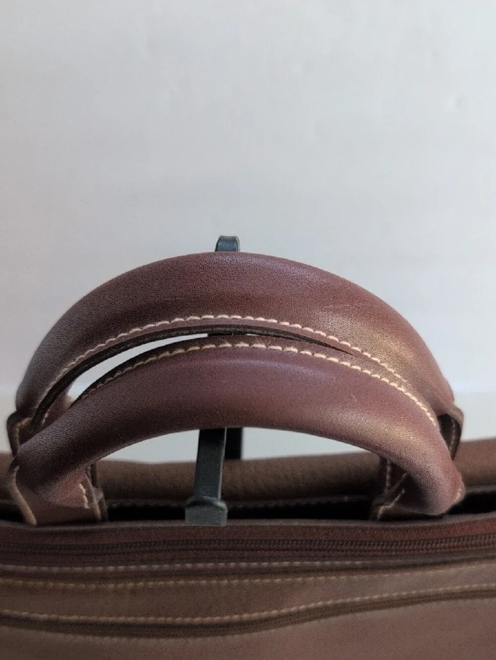 Vintage 90s Esprit Brown Laptop Bag with Shoulder Strap